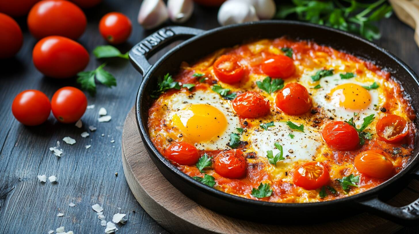 Shakshuka-dish-with-cherry-tomatoes Home